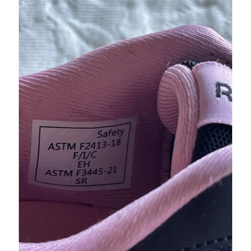 Reebok Women’s Shoes Size 7 Work N Comfort Pink Black Safety 129266877
